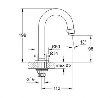 GRIFO LAVABO GROHE